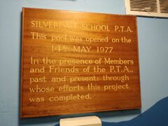 Silverdale Swimming Pool Plaque